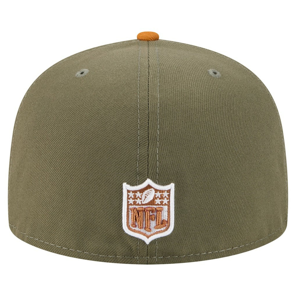 Pittsburgh Steelers New Era Color Pack A-Frame 59FIFTY Fitted Hat Olive/Brown