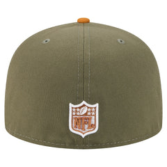 Pittsburgh Steelers New Era Color Pack A-Frame 59FIFTY Fitted Hat Olive/Brown