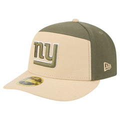 New York Giants New Era Two-Tone Color Pack Split Panel 59FIFTY Fitted Hat Light Beige/Olive