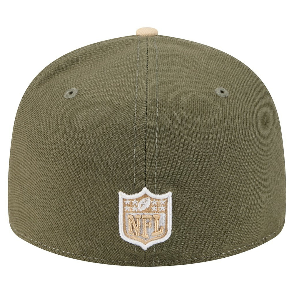 Buffalo Bills New Era Two-Tone Color Pack Split Panel 59FIFTY Fitted Hat Light Beige/Olive