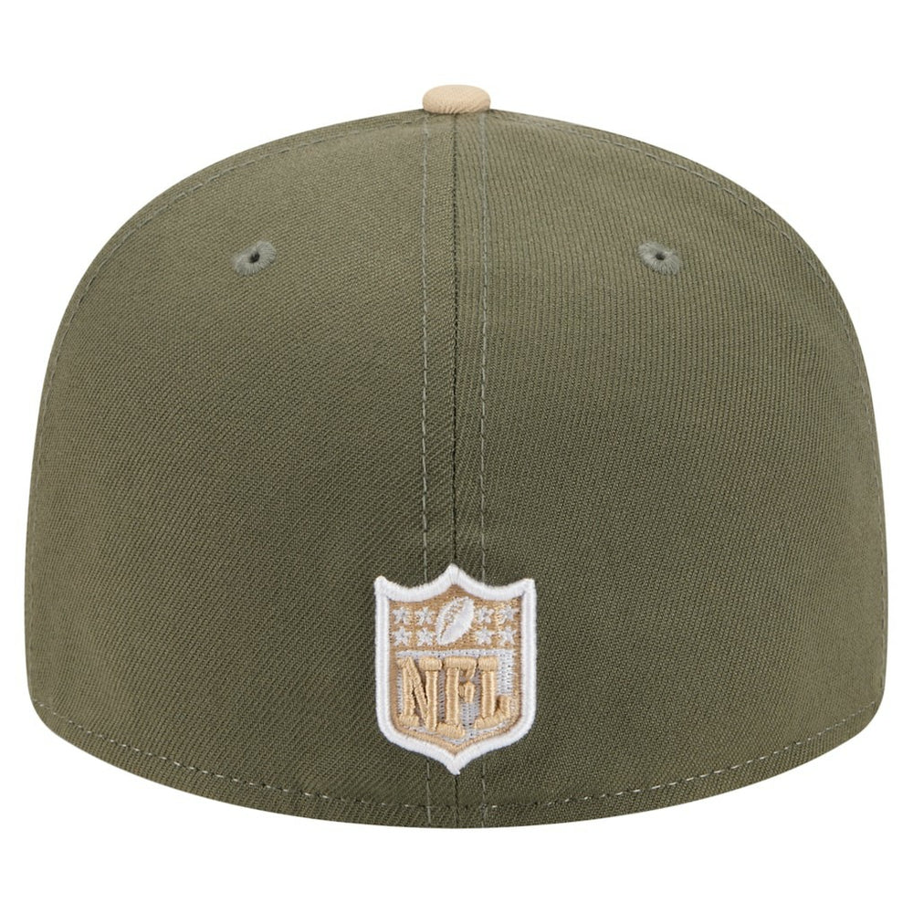 Atlanta Falcons New Era Color Pack Split Panel 59FIFTY Fitted Hat Light Beige/Olive