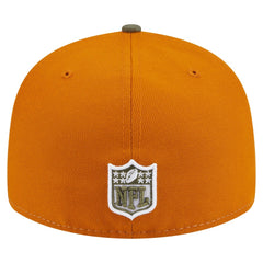 Philadelphia Eagles New Era Two-Tone Color Pack Split Panel 59FIFTY Fitted Hat Olive/Brown