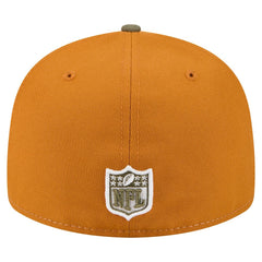 Kansas City Chiefs New Era Two-Tone Color Pack Split Panel 59FIFTY Fitted Hat Olive/Brown