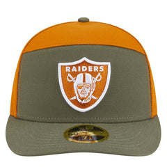 Las Vegas Raiders New Era Two-Tone Color Pack Split Panel 59FIFTY Fitted Hat Olive/Brown