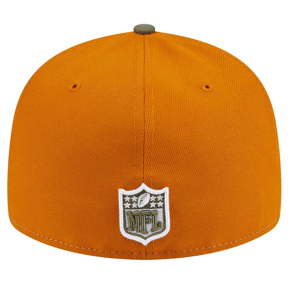Las Vegas Raiders New Era Two-Tone Color Pack Split Panel 59FIFTY Fitted Hat Olive/Brown