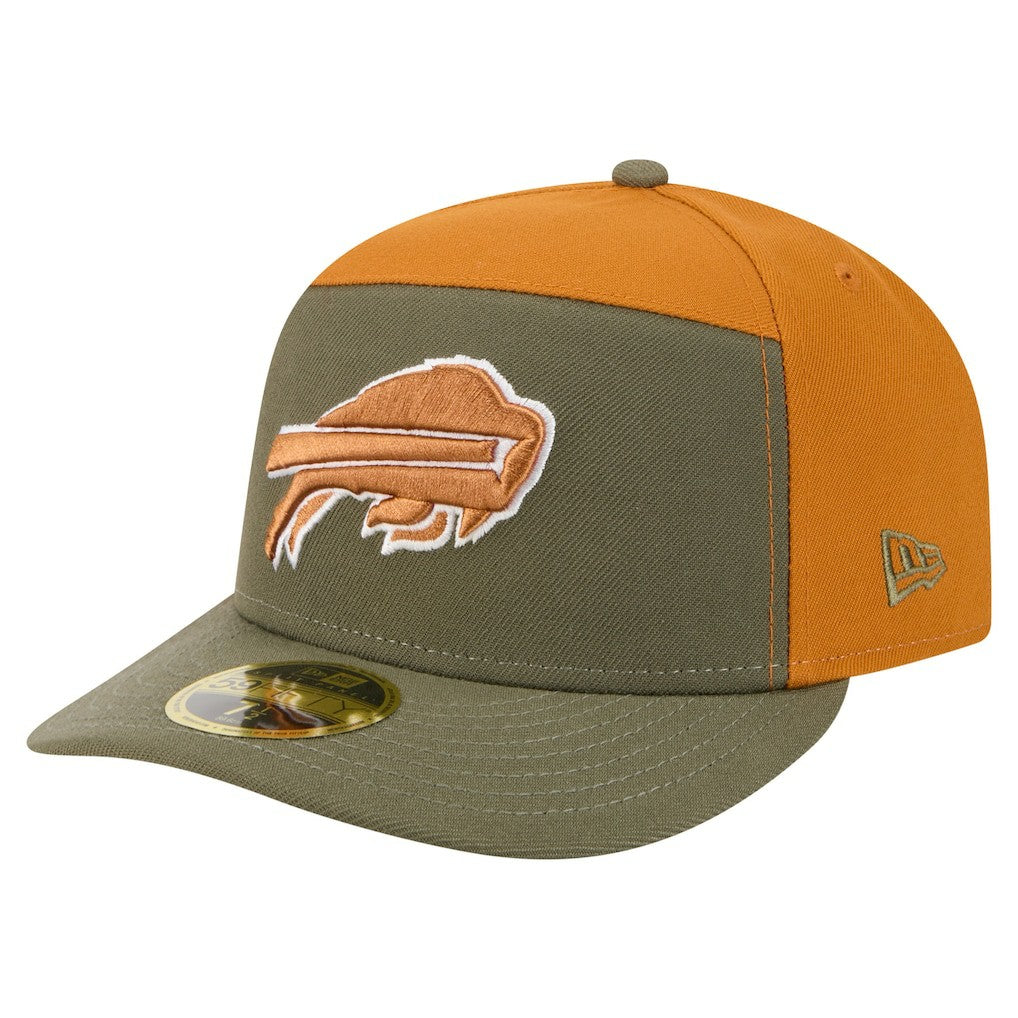 Buffalo Bills New Era Two-Tone Color Pack Split Panel 59FIFTY Fitted Hat Olive/Brown