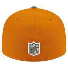 Detroit Lions New Era Two-Tone Color Pack Split Panel 59FIFTY Fitted Hat Olive/Brown