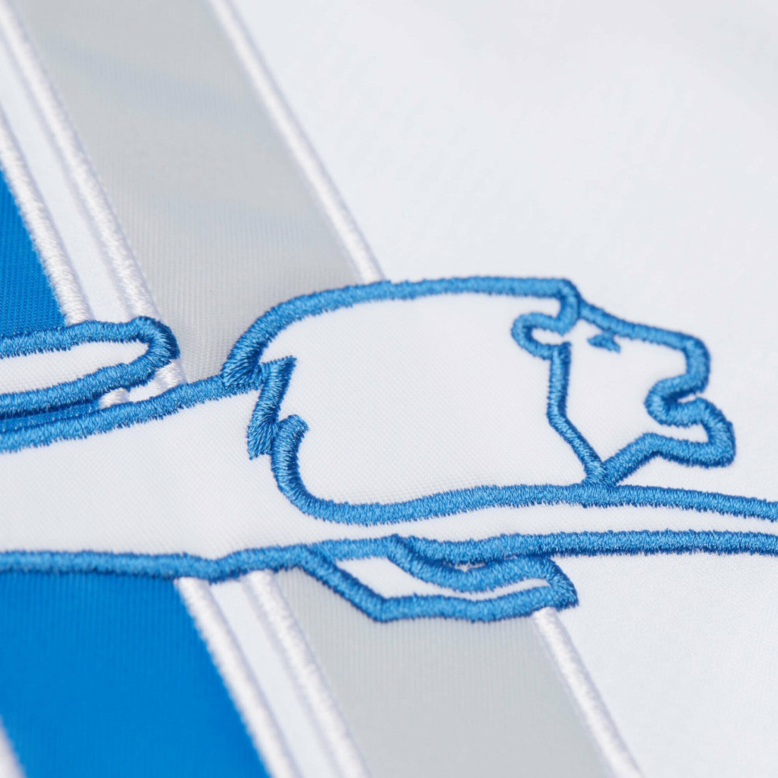Mitchell & Ness Detroit Lions Vintage Logo Coaches Full-Snap Hoodie Jacket White