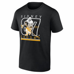Sidney Crosby Pittsburgh Penguins Fanatics Authentic Stack Name & Number T-Shirt - Black - NHL 202728954