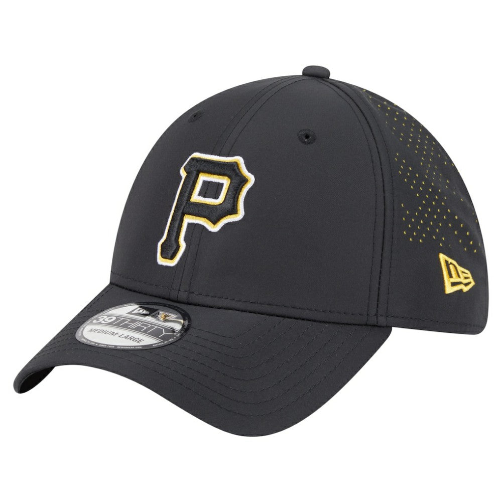 Pittsburgh Pirates New Era Night 39THIRTY Flex Hat - Black - New Era Discount