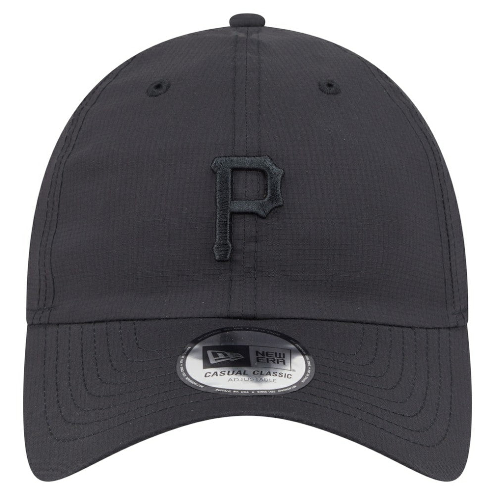 Pittsburgh Pirates New Era Ripstop Casual Classic Adjustable Hat - Black - New Era Lifestyle