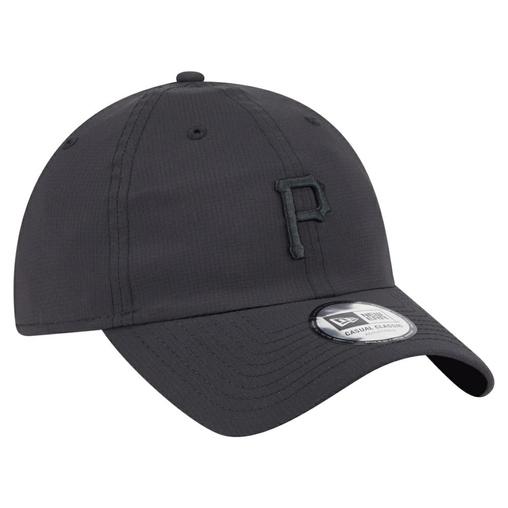 Pittsburgh Pirates New Era Ripstop Casual Classic Adjustable Hat - Black - New Era Lifestyle