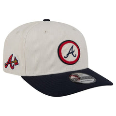 Atlanta Braves New Era Loyal 9SEVENTY Adjustable Hat - Cream - New Era Lifestyle