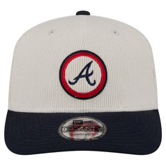 Atlanta Braves New Era Loyal 9SEVENTY Adjustable Hat - Cream - New Era Lifestyle