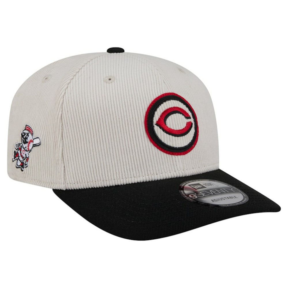 Cincinnati Reds New Era Loyal 9SEVENTY Adjustable Hat - Cream - New Era Discount