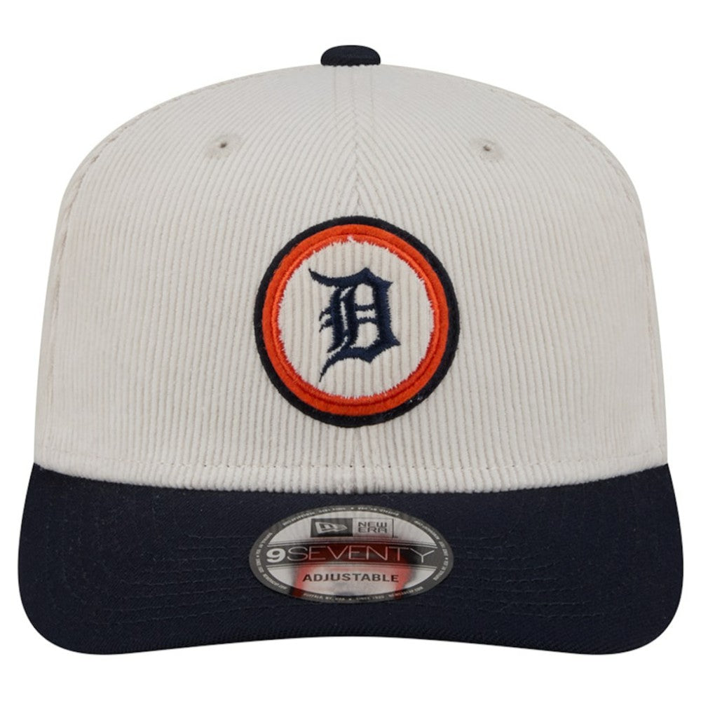 Detroit Tigers New Era Loyal 9SEVENTY Adjustable Hat - Cream - New Era Discount