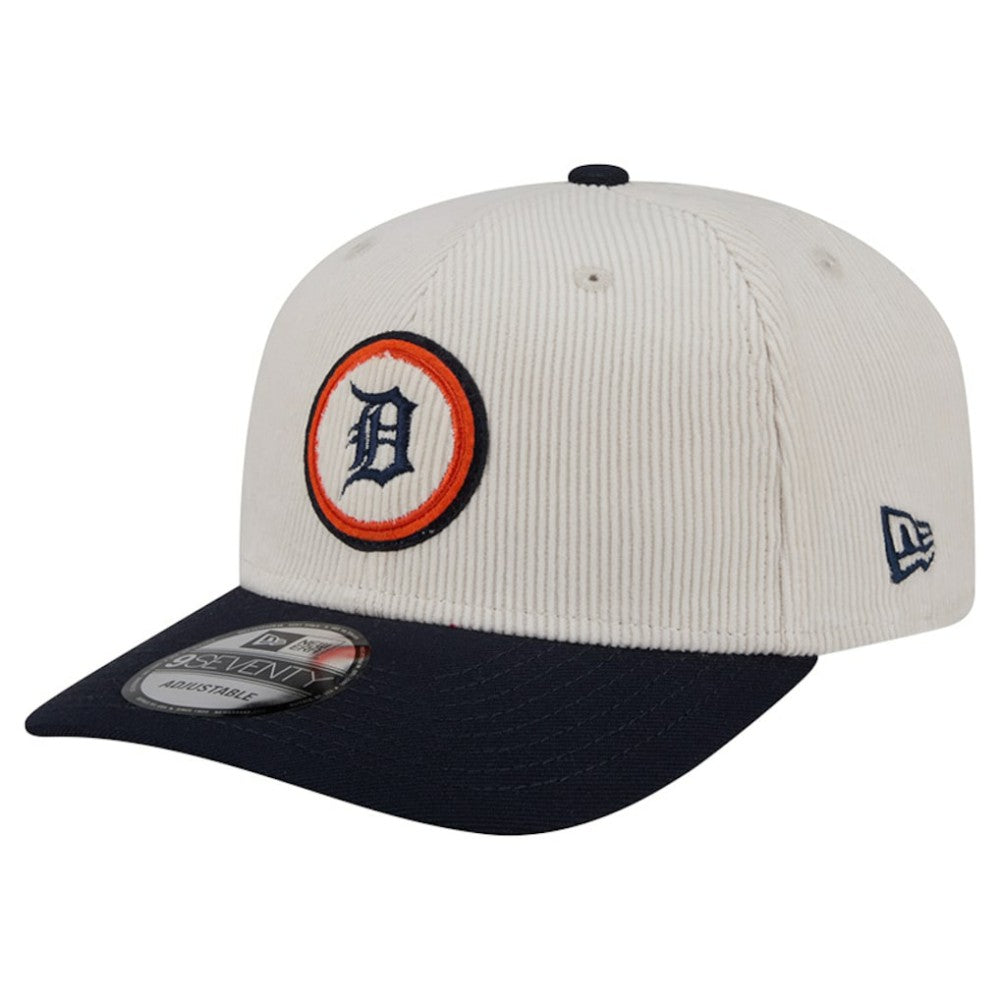 Detroit Tigers New Era Loyal 9SEVENTY Adjustable Hat - Cream - New Era Discount