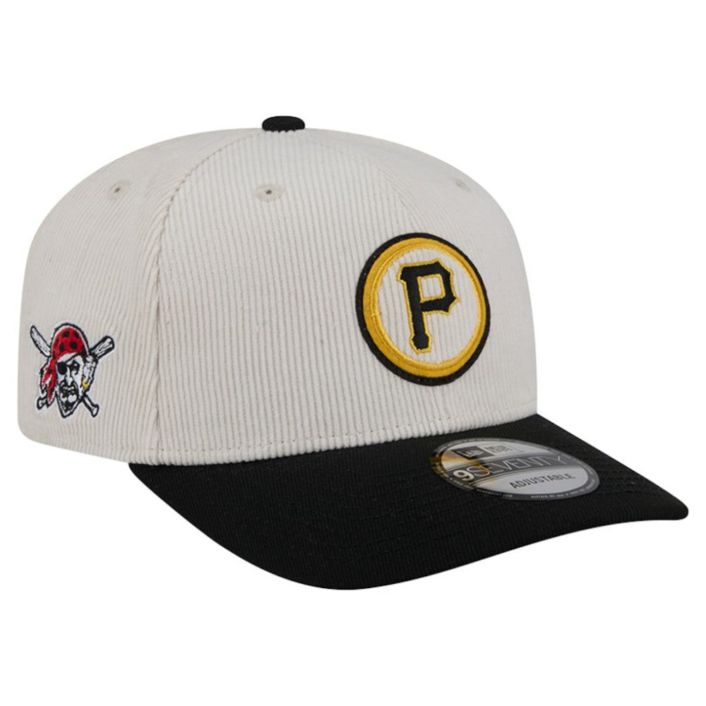Pittsburgh Pirates New Era Loyal 9SEVENTY Adjustable Hat - Cream - New Era Discount