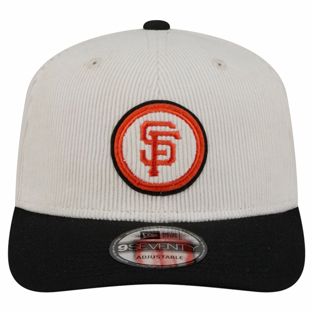 San Francisco Giants New Era Loyal 9SEVENTY Adjustable Hat - Cream - New Era Discount