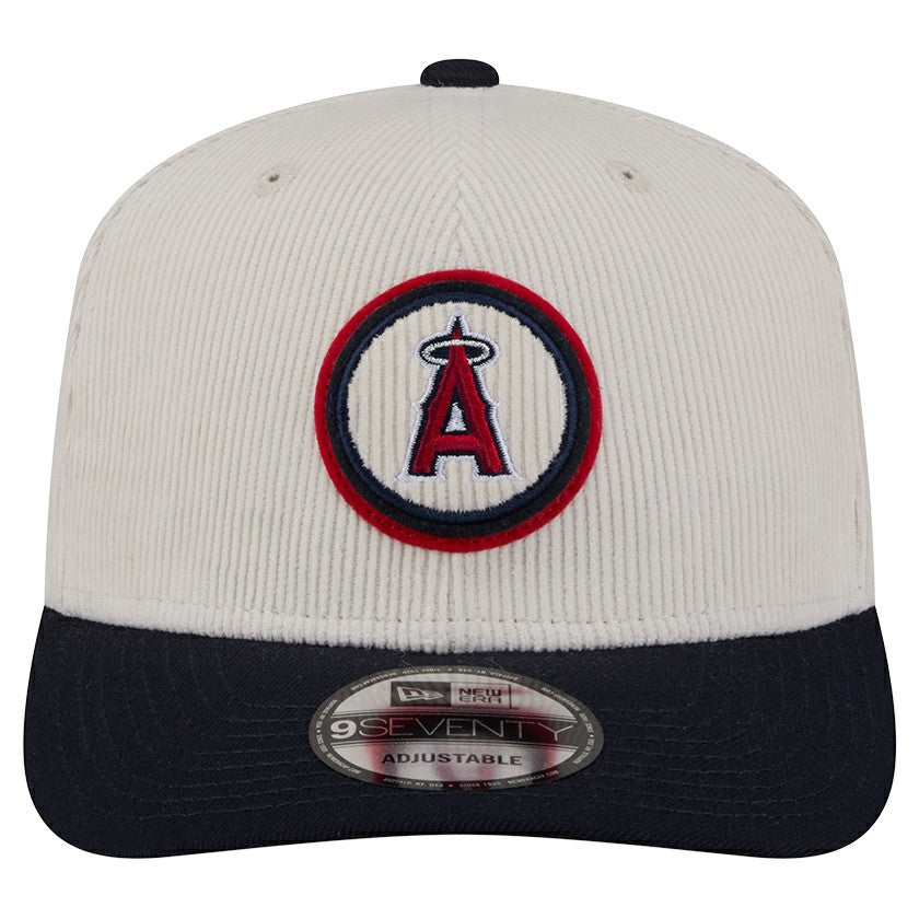 Los Angeles Angels New Era Loyal 9SEVENTY Adjustable Hat - Cream - New Era Sale