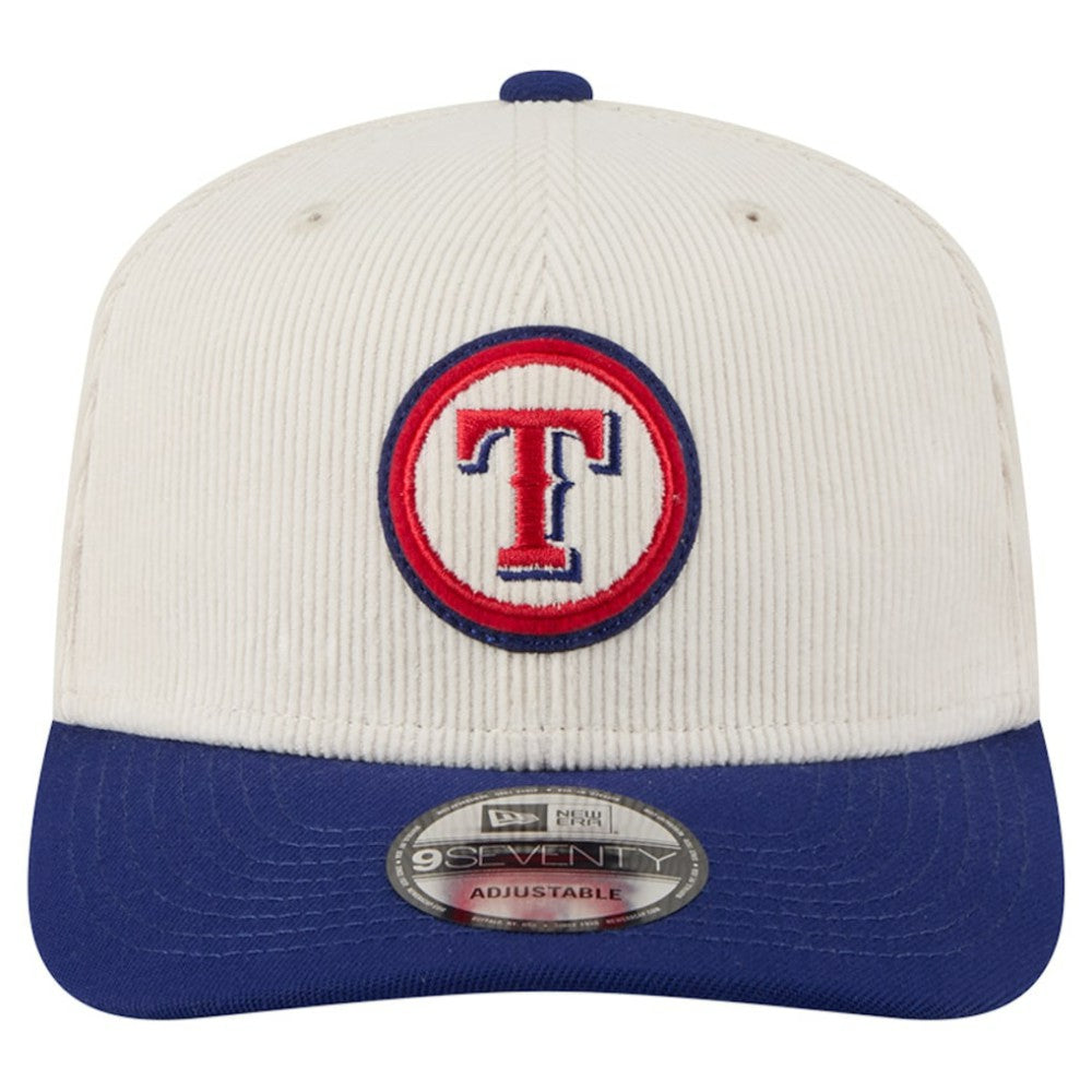 Texas Rangers New Era Loyal 9SEVENTY Adjustable Hat - Cream - New Era Sale
