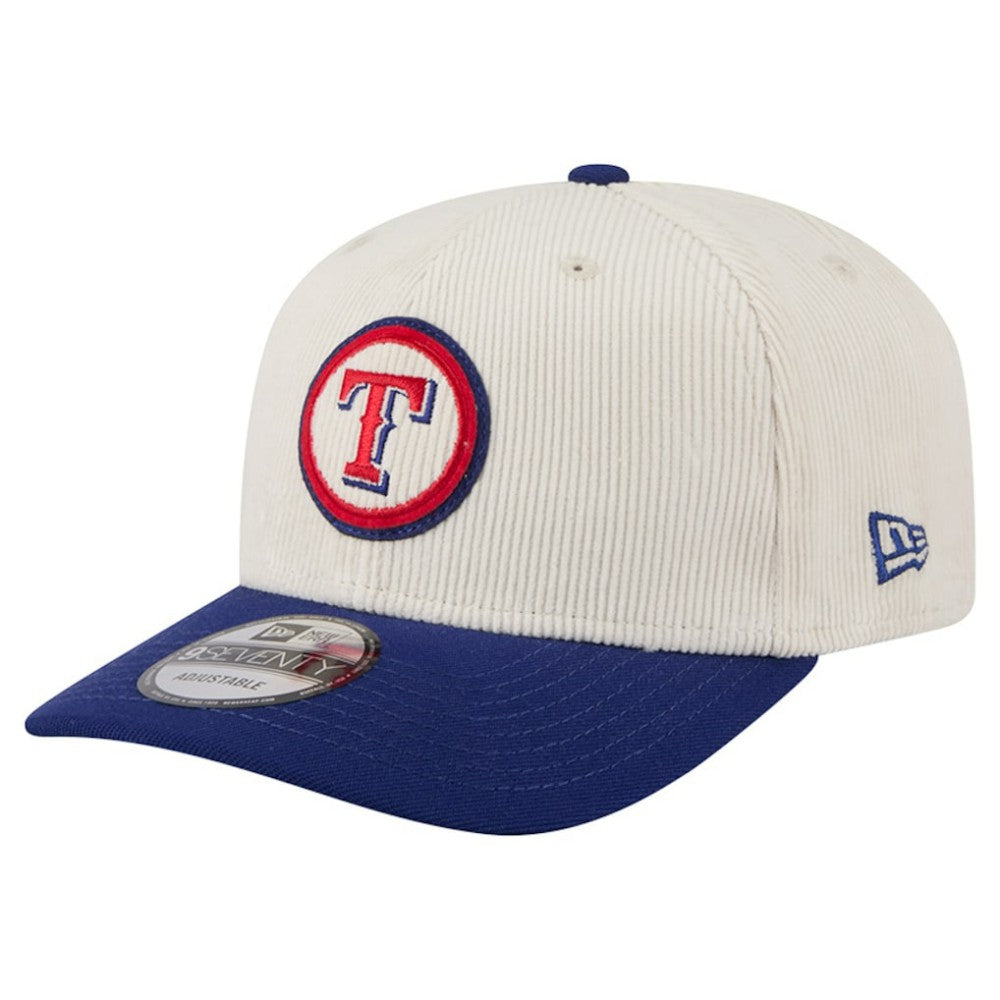 Texas Rangers New Era Loyal 9SEVENTY Adjustable Hat - Cream - New Era Sale