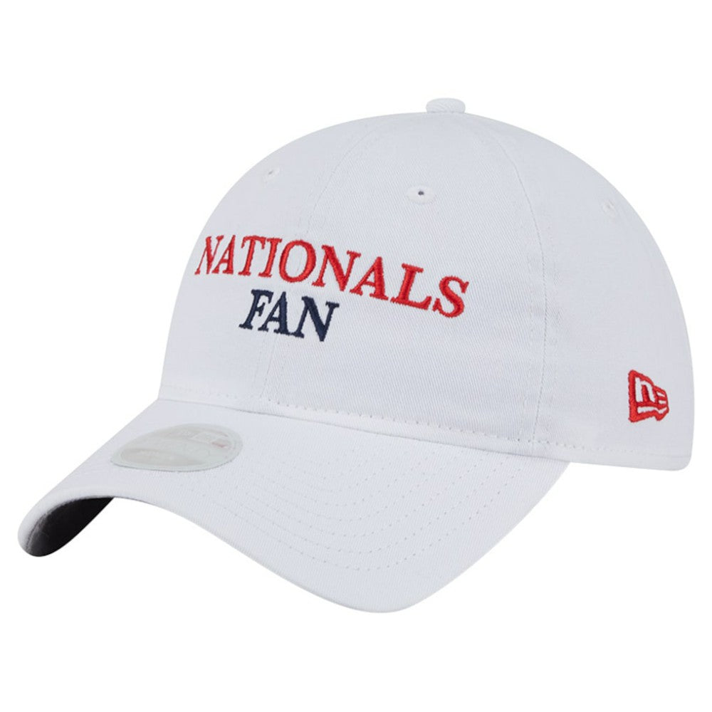 Washington Nationals New Era Women's Team Fan 9TWENTY Adjustable Hat - White - New Era Lifestyle