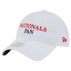 Washington Nationals New Era Women's Team Fan 9TWENTY Adjustable Hat - White - New Era Lifestyle