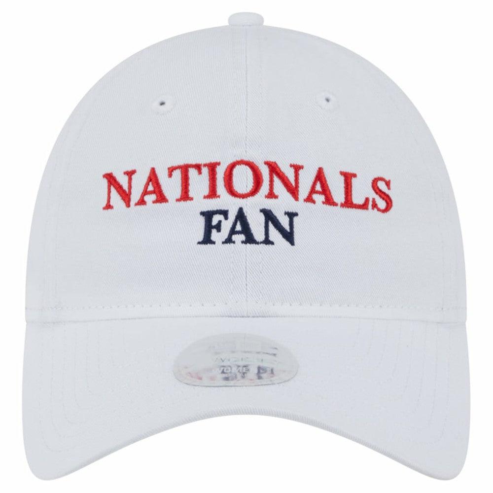 Washington Nationals New Era Women's Team Fan 9TWENTY Adjustable Hat - White - New Era Lifestyle