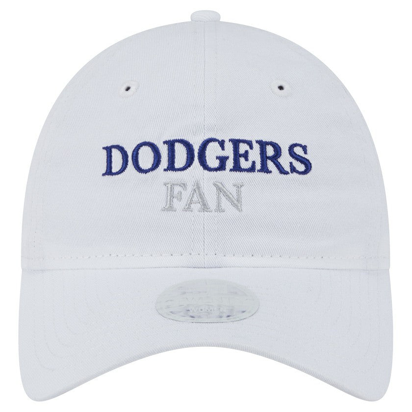 Los Angeles Dodgers New Era Women's Team Fan 9TWENTY Adjustable Hat - White - New Era Lifestyle