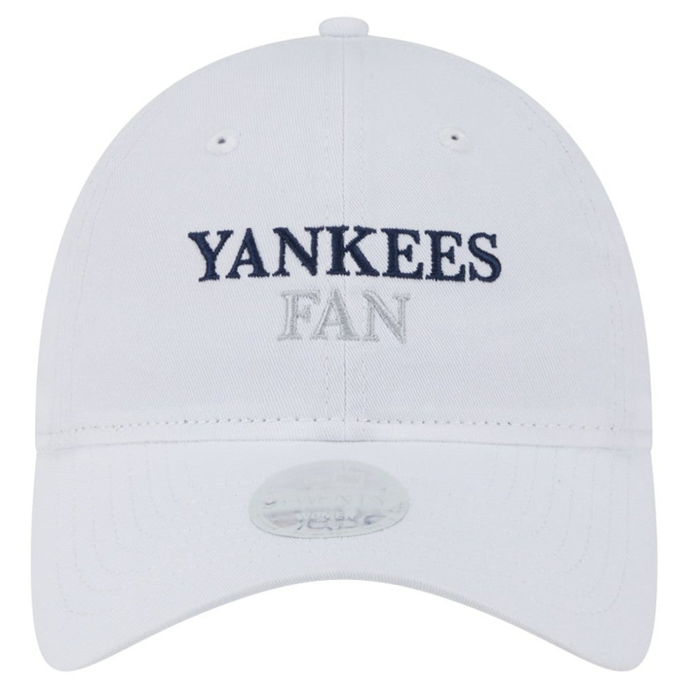 New York Yankees New Era Women's Team Fan 9TWENTY Adjustable Hat - White - New Era on Sale