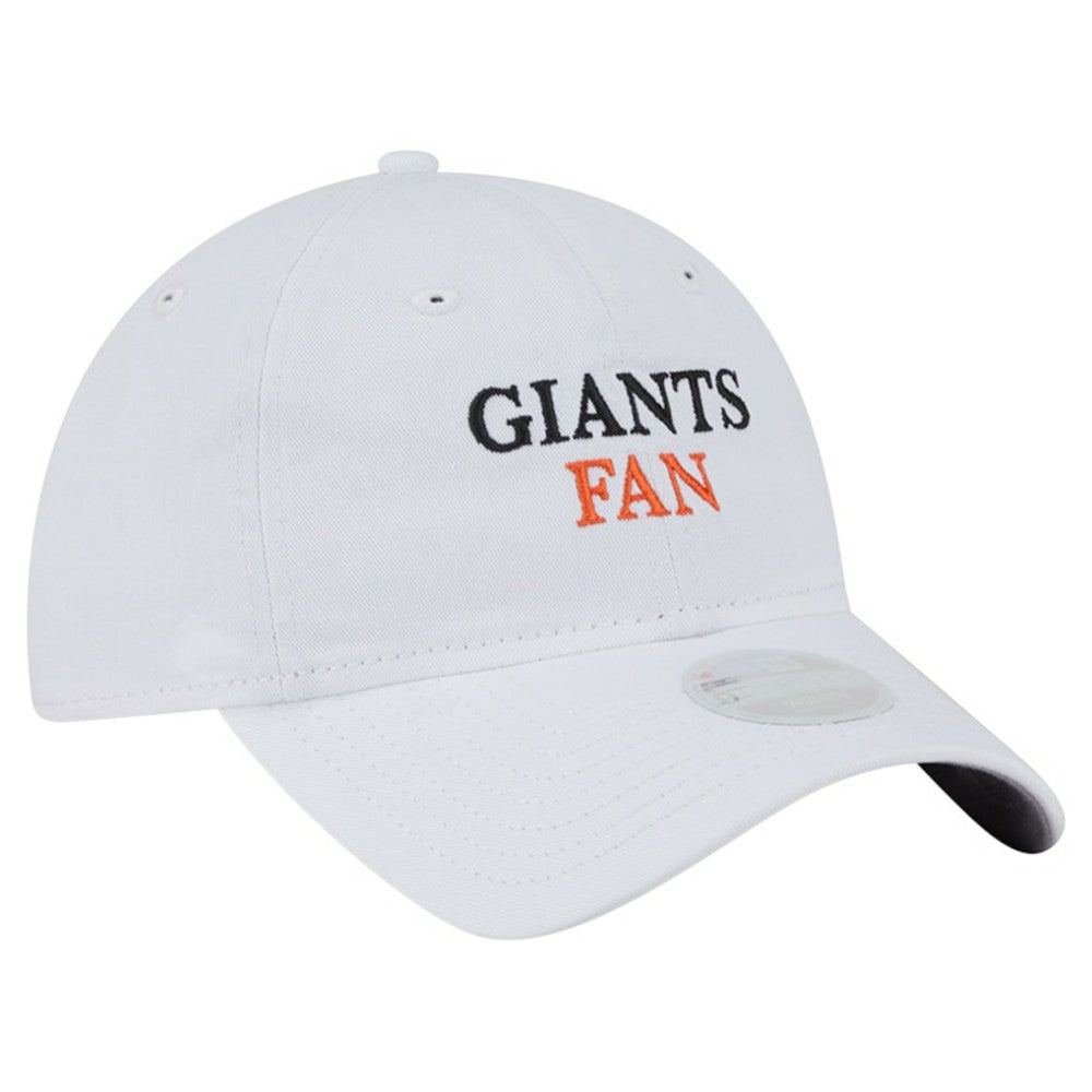San Francisco Giants New Era Women's Team Fan 9TWENTY Adjustable Hat - White - New Era on Sale
