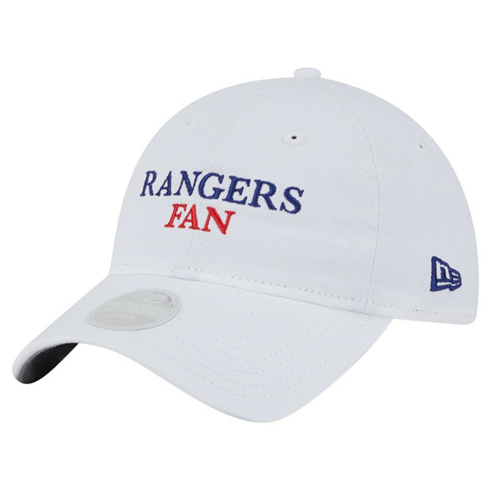 Texas Rangers New Era Women's Team Fan 9TWENTY Adjustable Hat - White - New Era Sale
