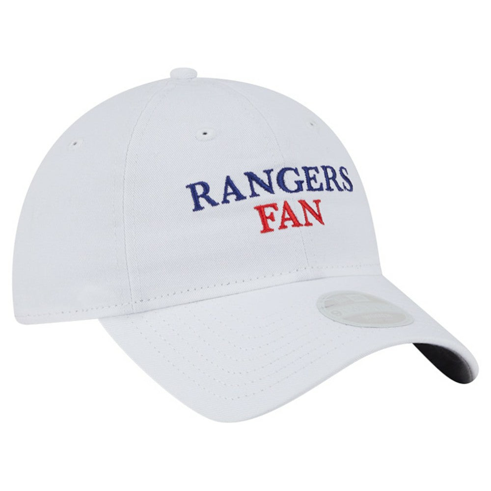 Texas Rangers New Era Women's Team Fan 9TWENTY Adjustable Hat - White - New Era Sale