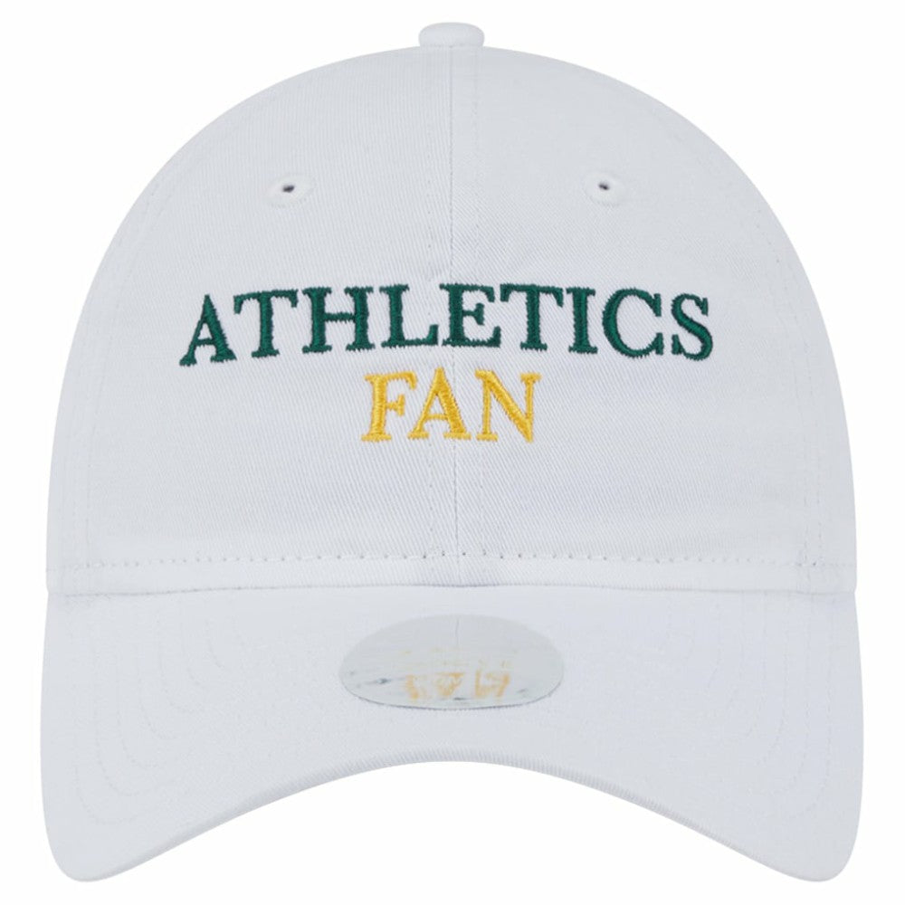 Athletics New Era Women's Team Fan 9TWENTY Adjustable Hat - White - New Era on Sale