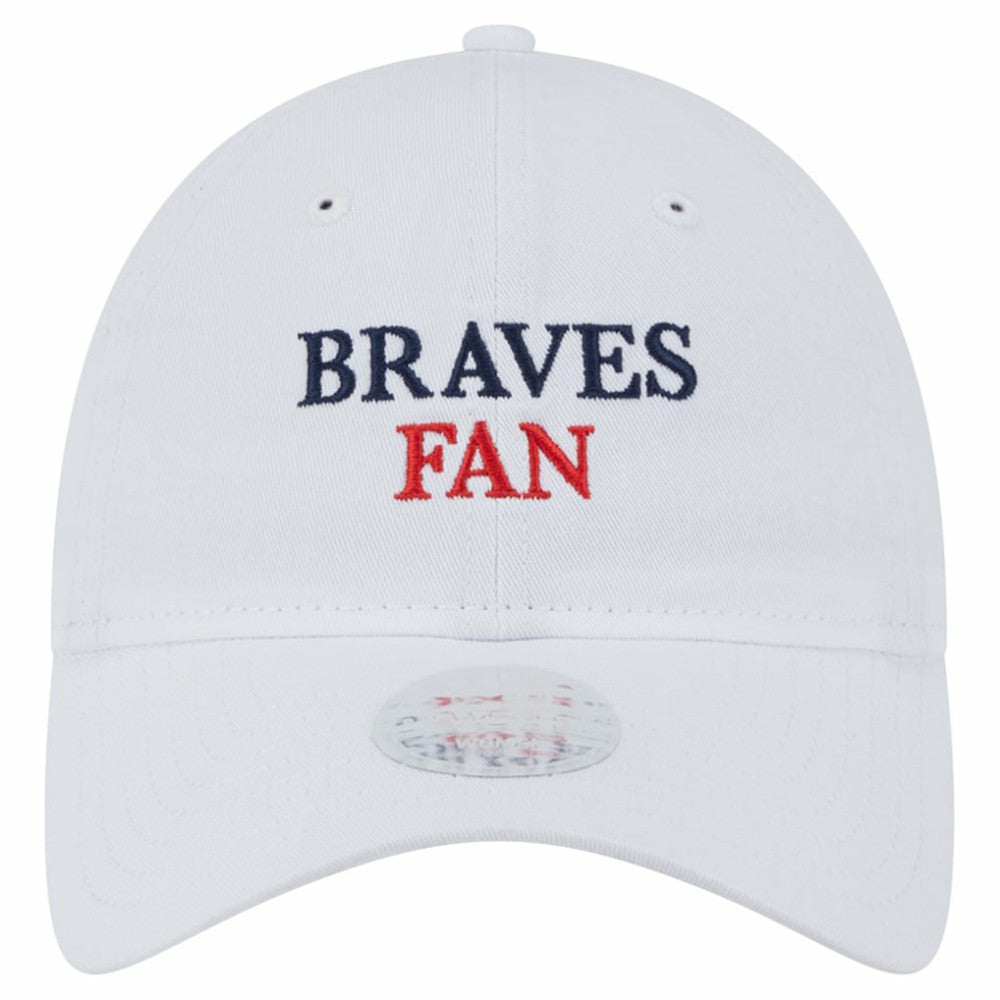 Atlanta Braves New Era Women's Team Fan 9TWENTY Adjustable Hat - White - New Era on Sale