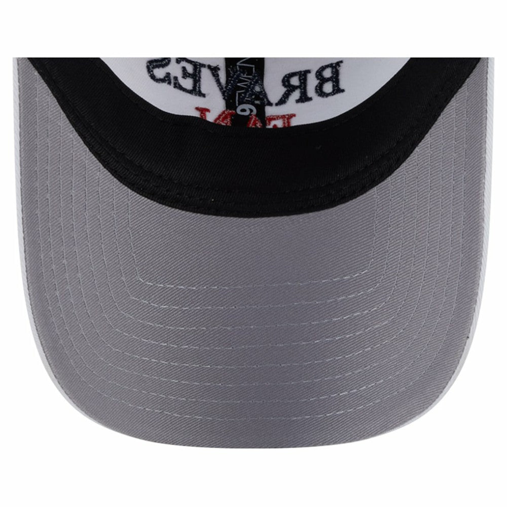 Atlanta Braves New Era Women's Team Fan 9TWENTY Adjustable Hat - White - New Era on Sale