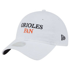 Baltimore Orioles New Era Women's Team Fan 9TWENTY Adjustable Hat - White - New Era Sale