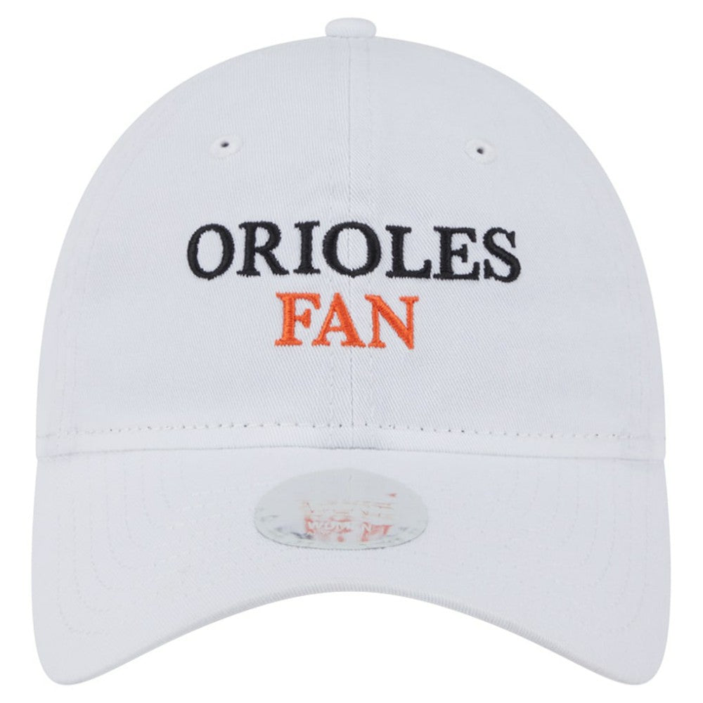 Baltimore Orioles New Era Women's Team Fan 9TWENTY Adjustable Hat - White - New Era Sale