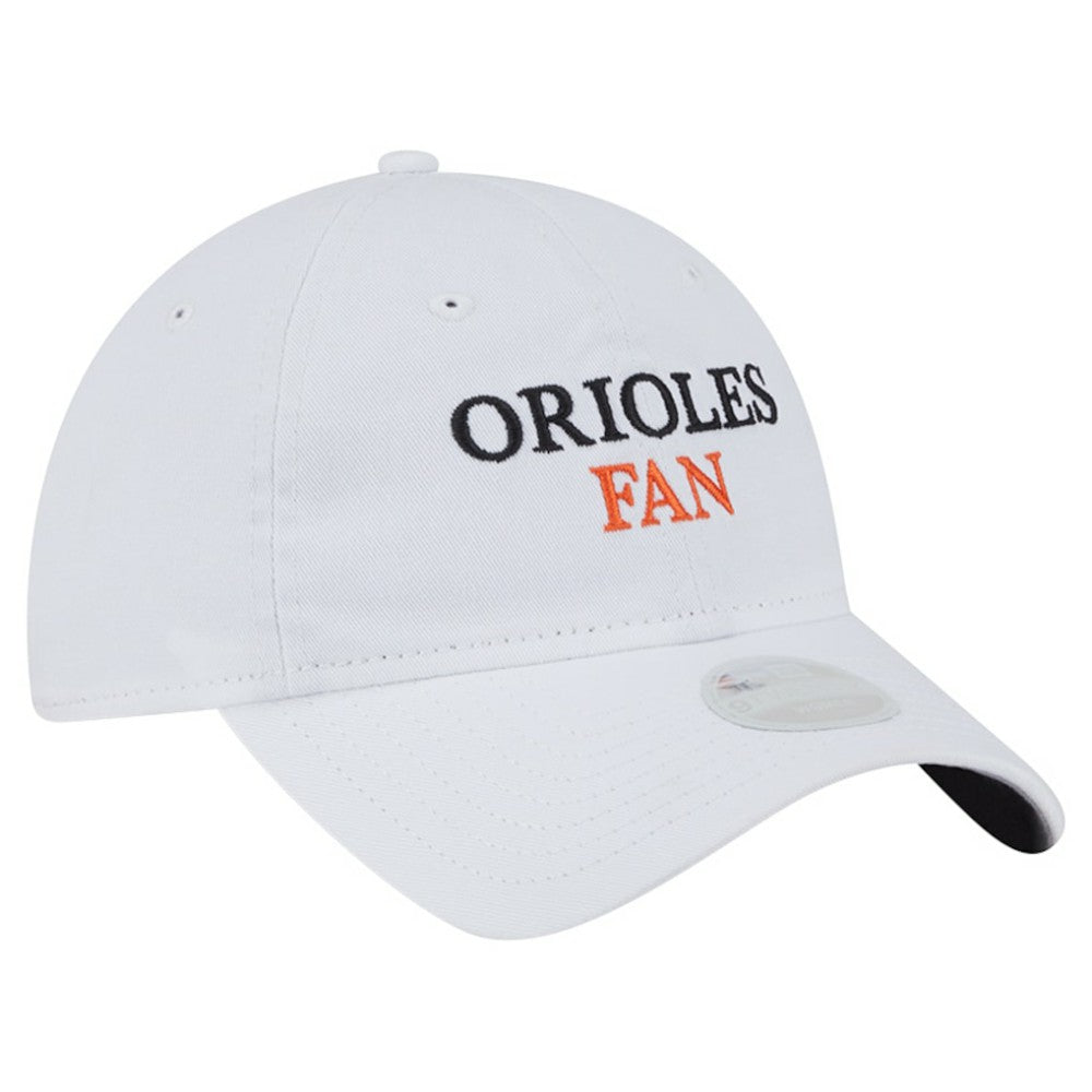 Baltimore Orioles New Era Women's Team Fan 9TWENTY Adjustable Hat - White - New Era Sale