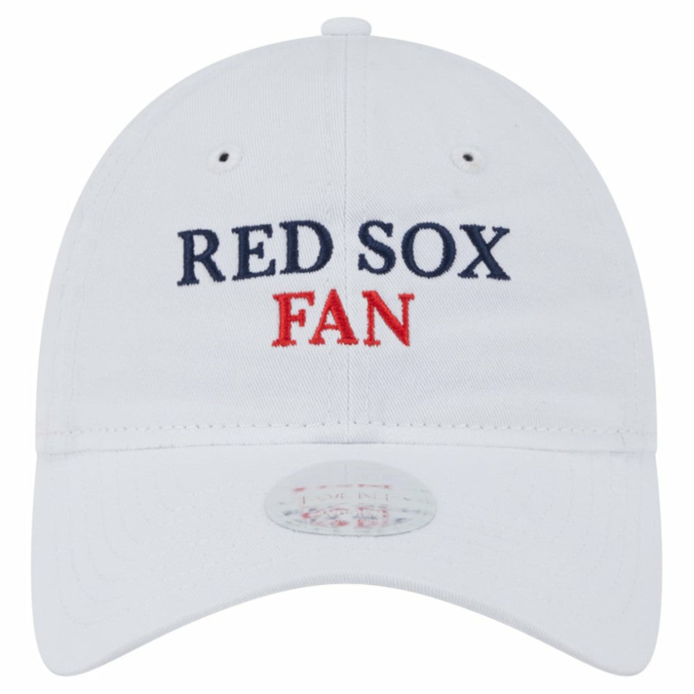 Boston Red Sox New Era Women's Team Fan 9TWENTY Adjustable Hat - White - New Era on Sale