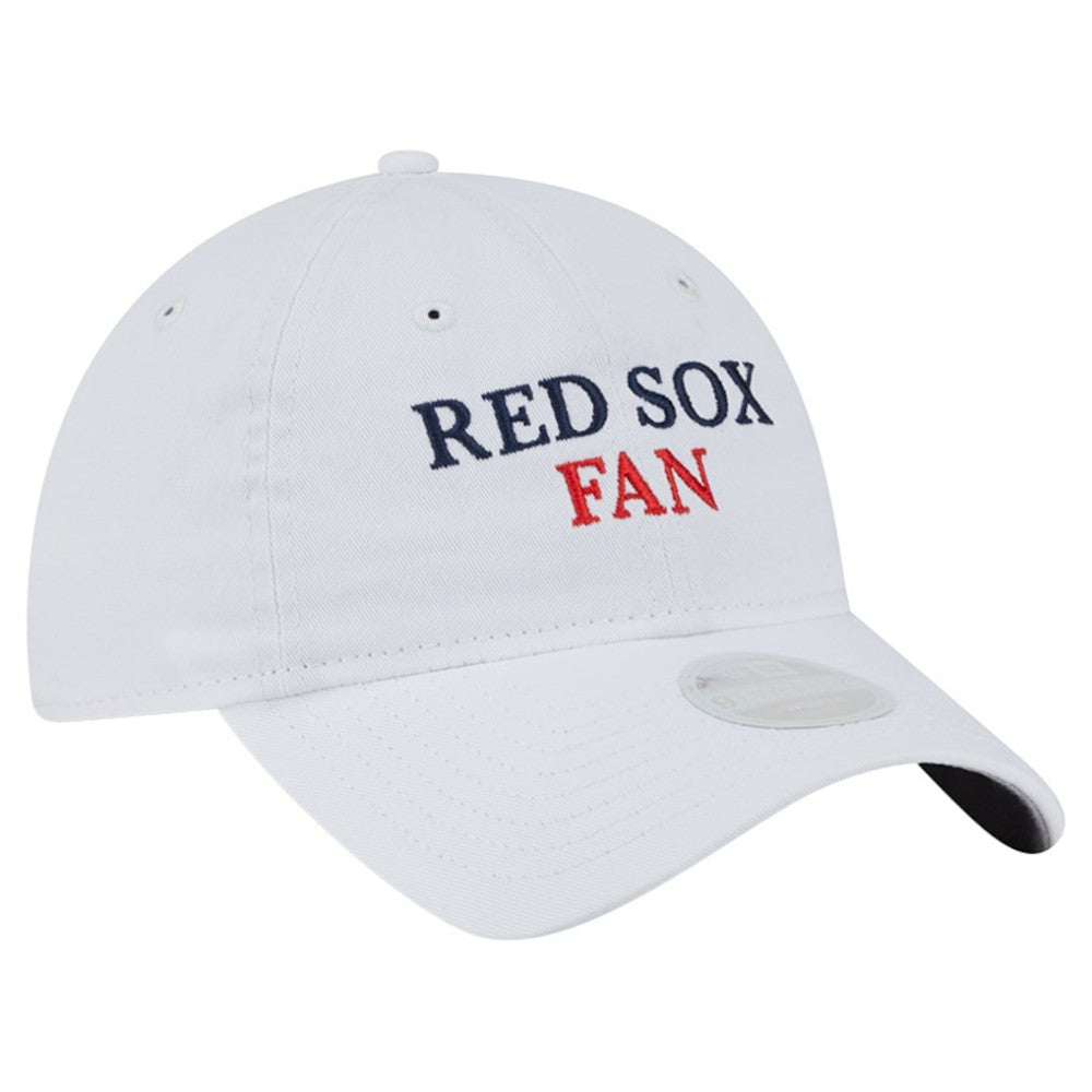 Boston Red Sox New Era Women's Team Fan 9TWENTY Adjustable Hat - White - New Era on Sale
