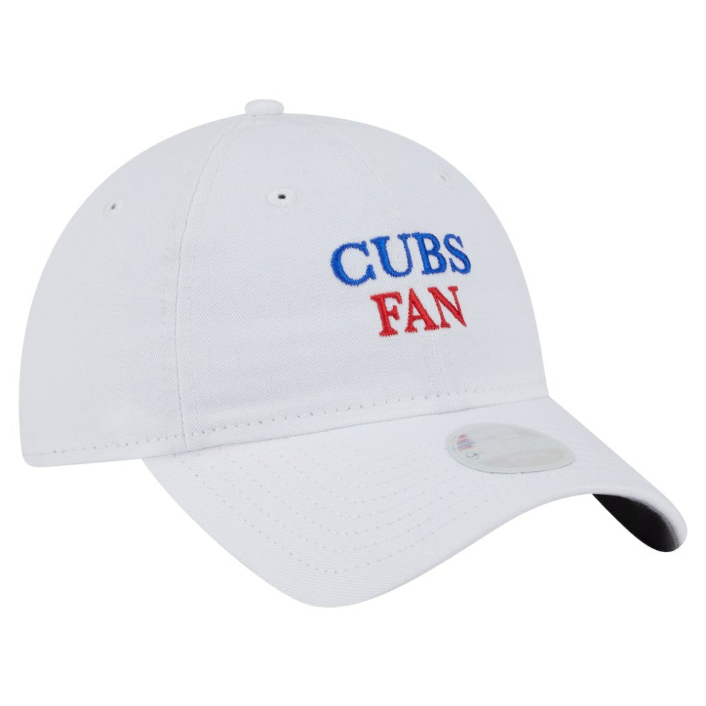 Chicago Cubs New Era Women's Team Fan 9TWENTY Adjustable Hat - White - New Era Discount