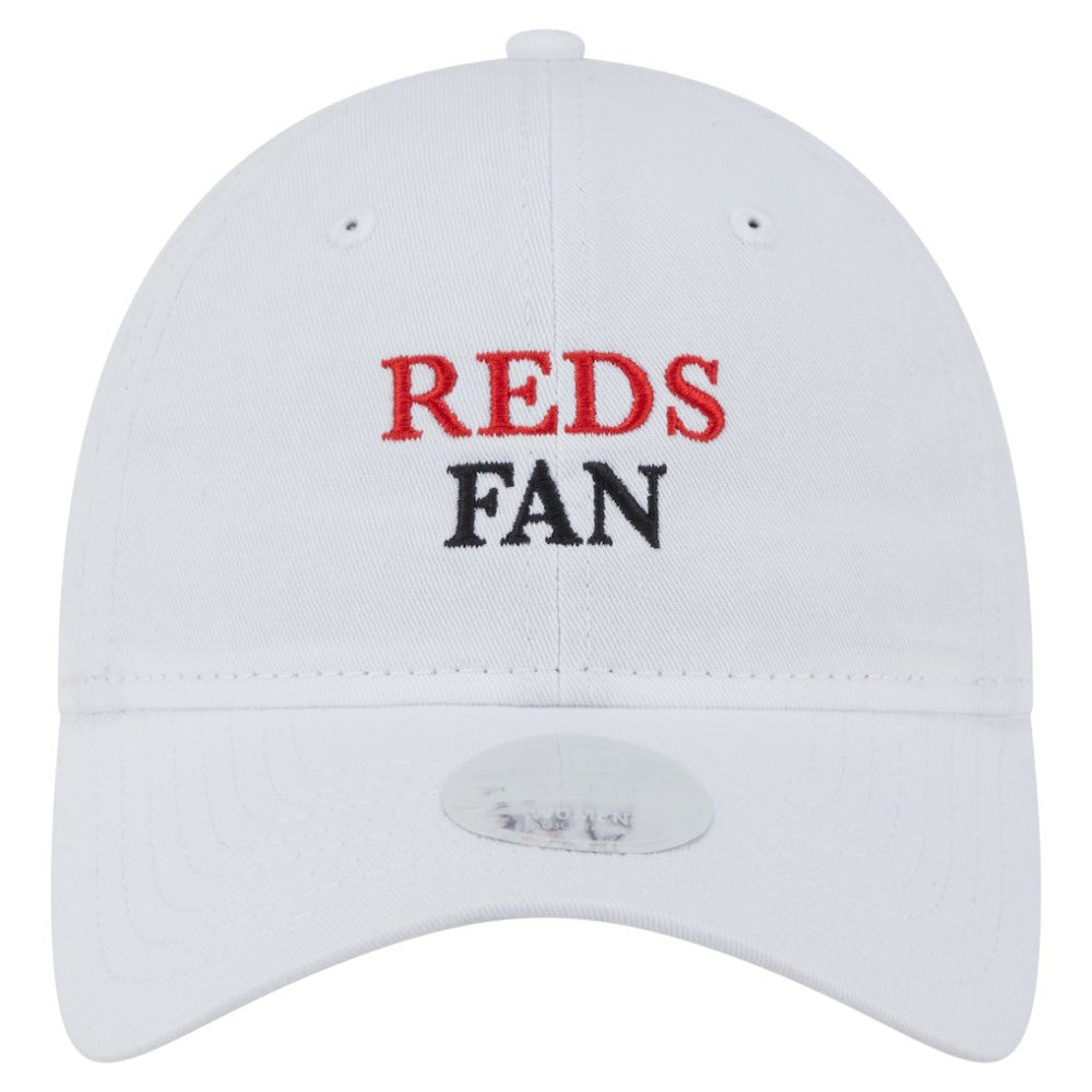 Cincinnati Reds New Era Women's Team Fan 9TWENTY Adjustable Hat - White - New Era on Sale