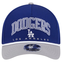 Los Angeles Dodgers New Era Arch 9FORTY A-Frame M-Crown Adjustable Hat - Royal/Gray - New Era Discount