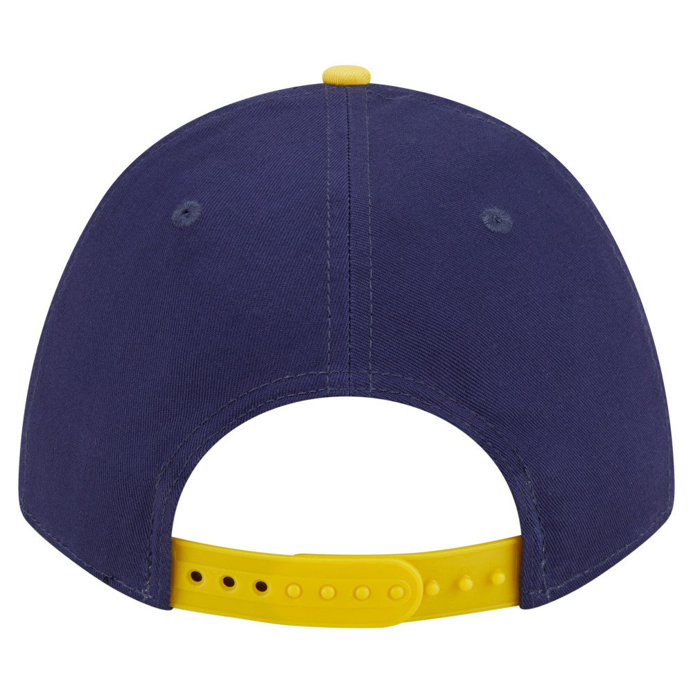Milwaukee Brewers New Era Arch 9FORTY A-Frame M-Crown Adjustable Hat - Navy/Gold - New Era Sale