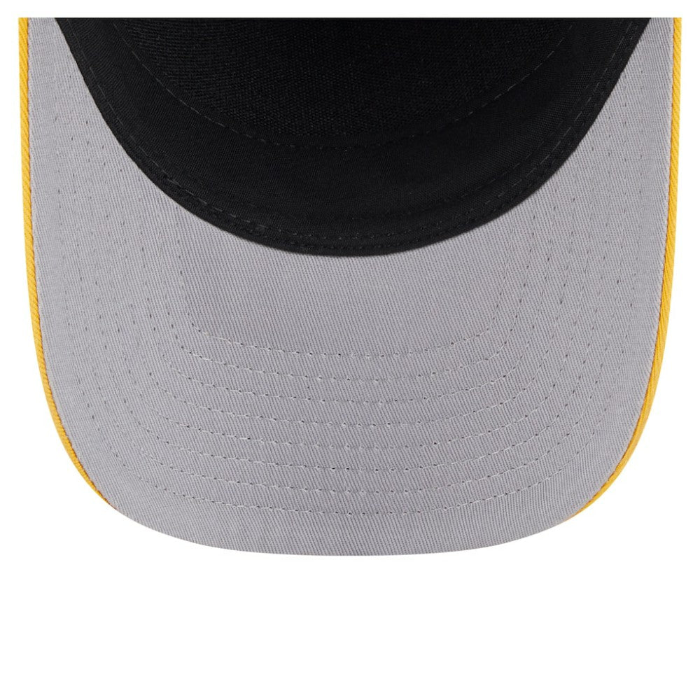Pittsburgh Pirates New Era Arch 9FORTY A-Frame M-Crown Adjustable Hat - Black/Gold - New Era Online