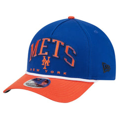 New York Mets New Era Arch 9FORTY A-Frame M-Crown Adjustable Hat - Royal/Orange - New Era Online
