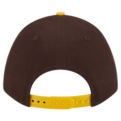 San Diego Padres New Era Arch 9FORTY A-Frame M-Crown Adjustable Hat - Brown/Gold - New Era on Sale