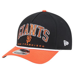 San Francisco Giants New Era Arch 9FORTY A-Frame M-Crown Adjustable Hat - Black/Orange - New Era on Sale
